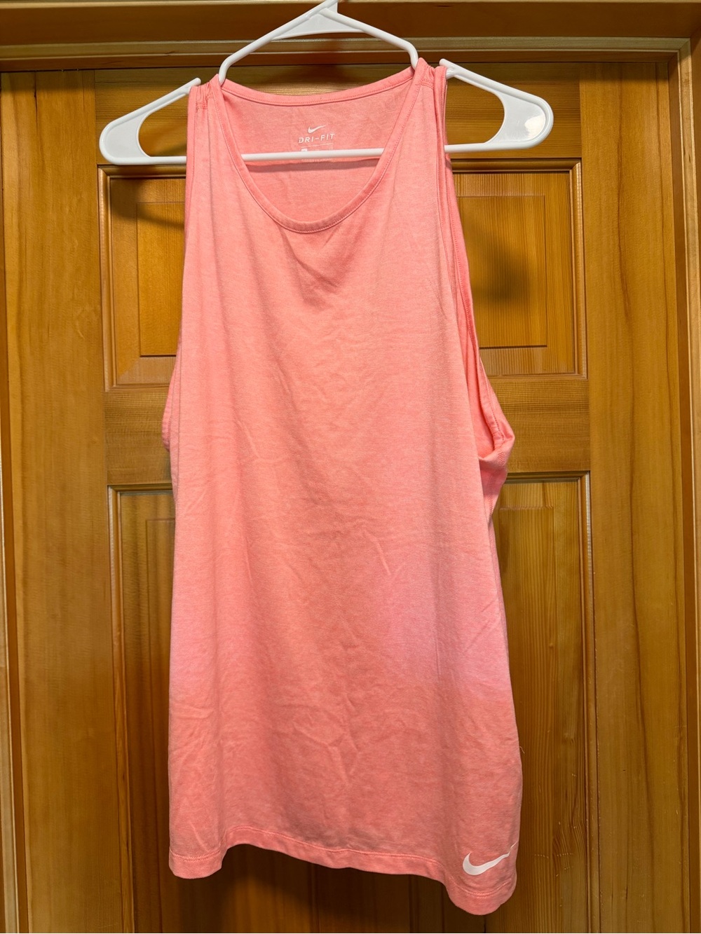 Nike Coral Scoop-Neck Dri-FIT Tank Top